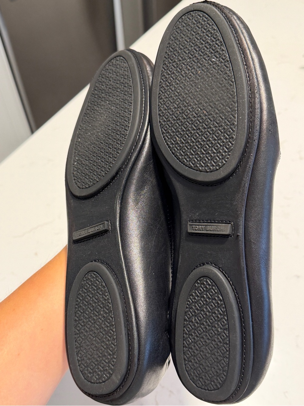 Tory Burch Reva Black Leather Ballet Flats – Women’s 10.5 - Picture 6 of 11